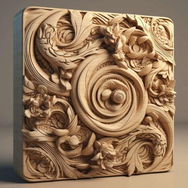 Patterns and decorations stl graphics 3 3d model